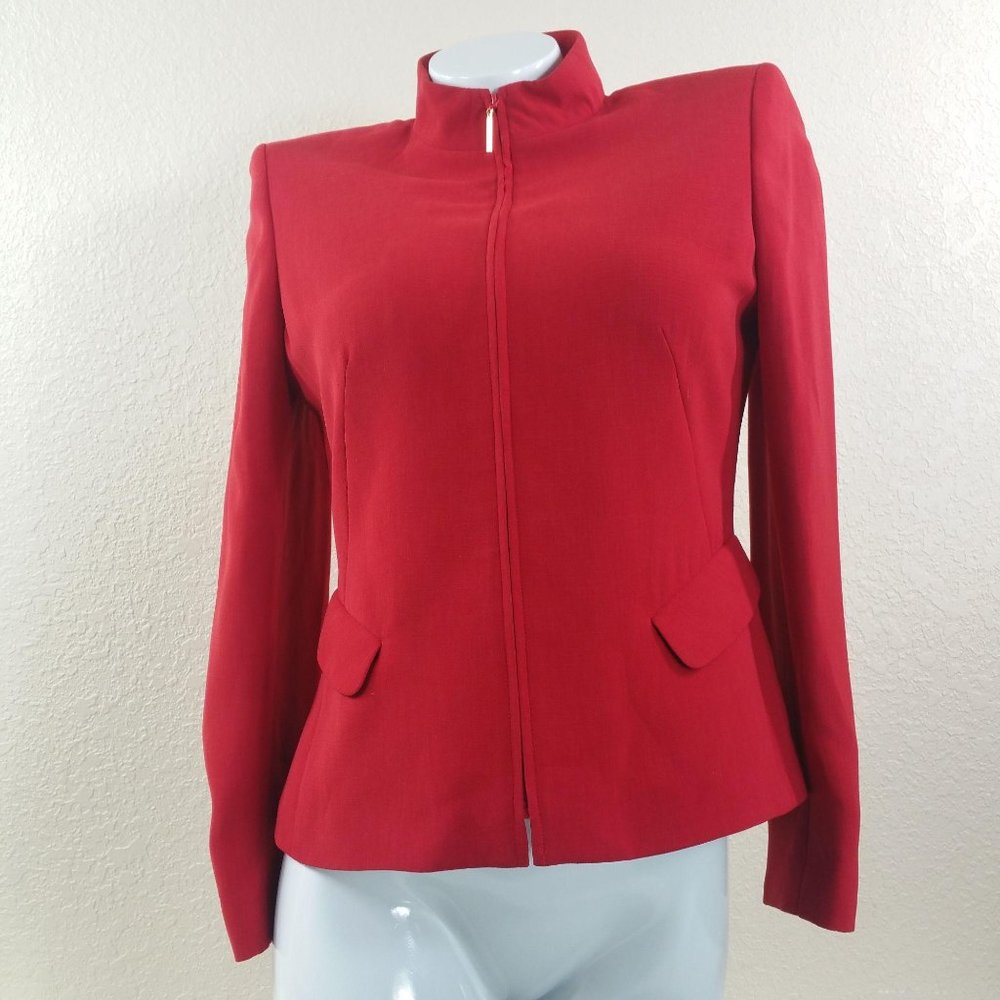 Kasper Petite Women Blazer Full zip Jacket Size 6P